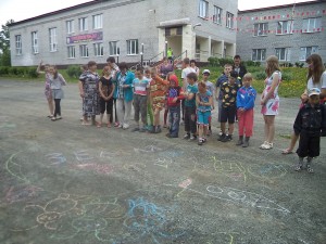 Рисунки на асфальте 